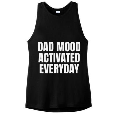 Dad Mood Activated Everyday Ladies PosiCharge Tri-Blend Wicking Tank