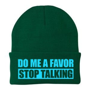 Do Me A Favor And Stop Talking Knit Cap Winter Beanie