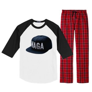 Dark Maga Assemble Trump 2024 Raglan Sleeve Pajama Set