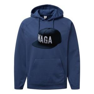 Dark Maga Assemble Trump 2024 Performance Fleece Hoodie