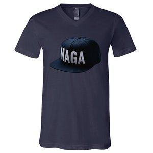 Dark Maga Assemble Trump 2024 V-Neck T-Shirt