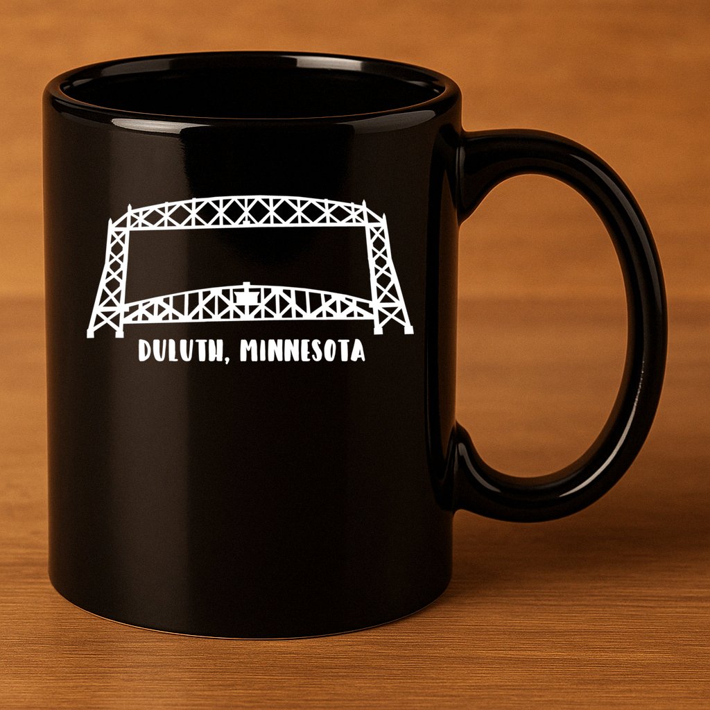 Duluth Mn Aerial Lift Bridge Gift 11oz C Handle Ceramic Mug