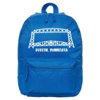 Duluth Mn Aerial Lift Bridge Gift 16 in Basic Backpack
