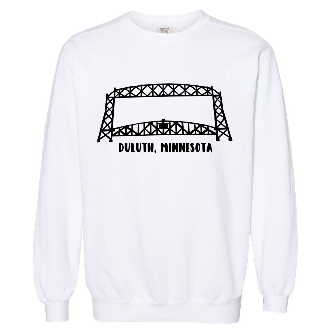 Duluth Mn Aerial Lift Bridge Gift Garment-Dyed Sweatshirt