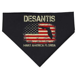 DeSantis Make America Florida US Flag USA-Made Doggie Bandana