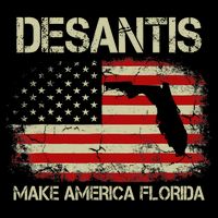 DeSantis Make America Florida US Flag City Backpack
