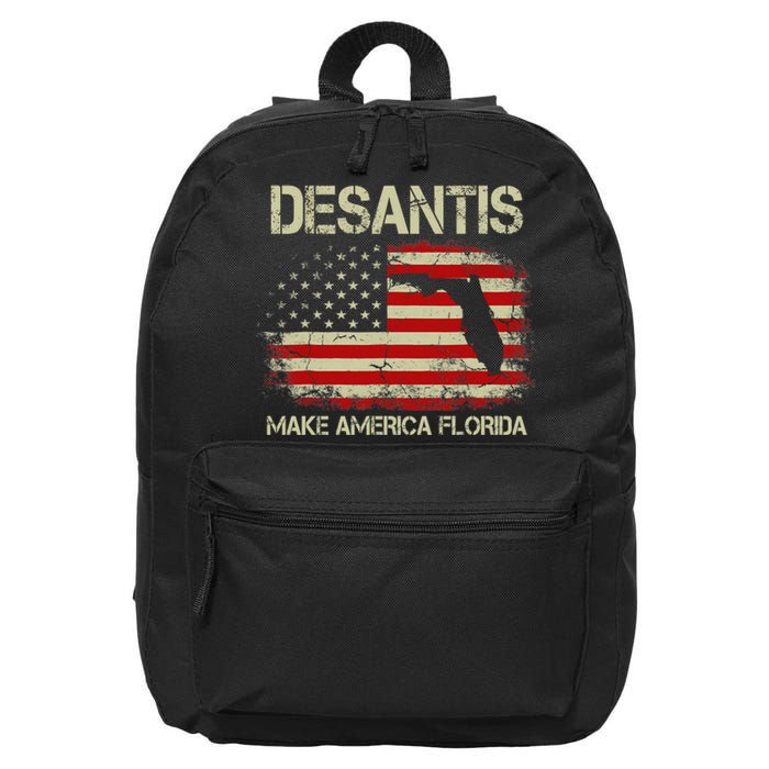 DeSantis Make America Florida US Flag 16 in Basic Backpack