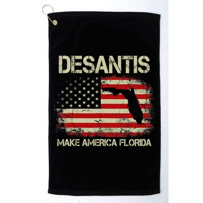 DeSantis Make America Florida US Flag Golf Towel