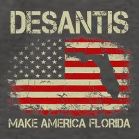 DeSantis Make America Florida US Flag Vector Backpack