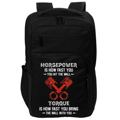 Diesel Mechanics Auto Mechanic Say It With Horse Power Impact Tech Backpack