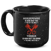 Diesel Mechanics Auto Mechanic Say It With Horse Power 15oz Campfire Ceramic Mug