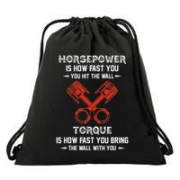 Diesel Mechanics Auto Mechanic Say It With Horse Power Drawstring Bag