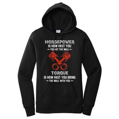 Diesel Mechanics Auto Mechanic Say It With Horse Power Women's Pullover Hoodie