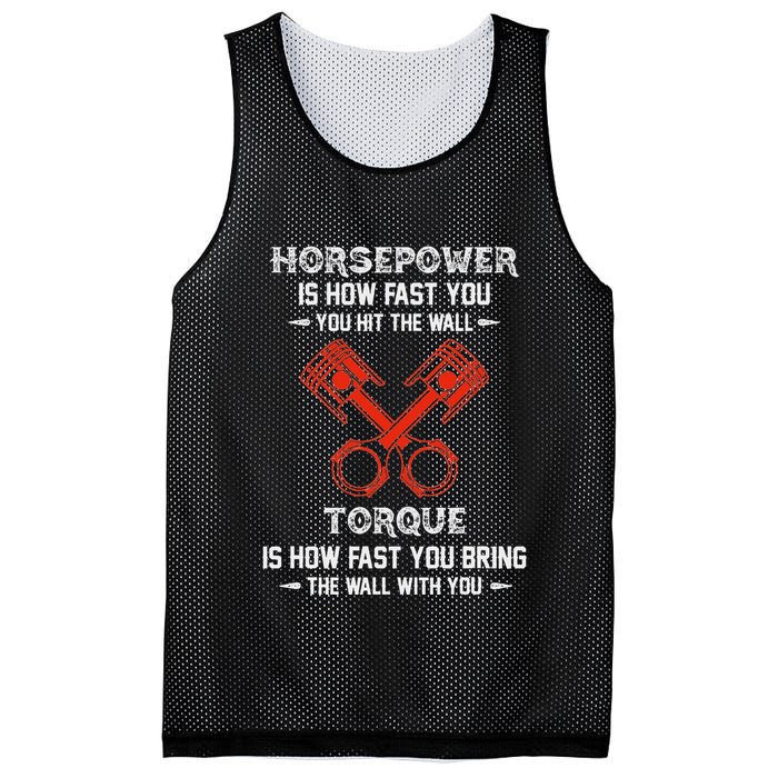 Diesel Mechanics Auto Mechanic Say It With Horse Power Mesh Reversible Basketball Jersey Tank