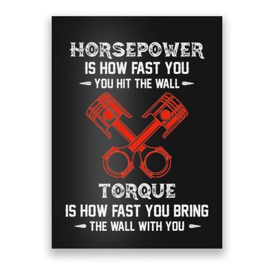 Diesel Mechanics Auto Mechanic Say It With Horse Power Poster