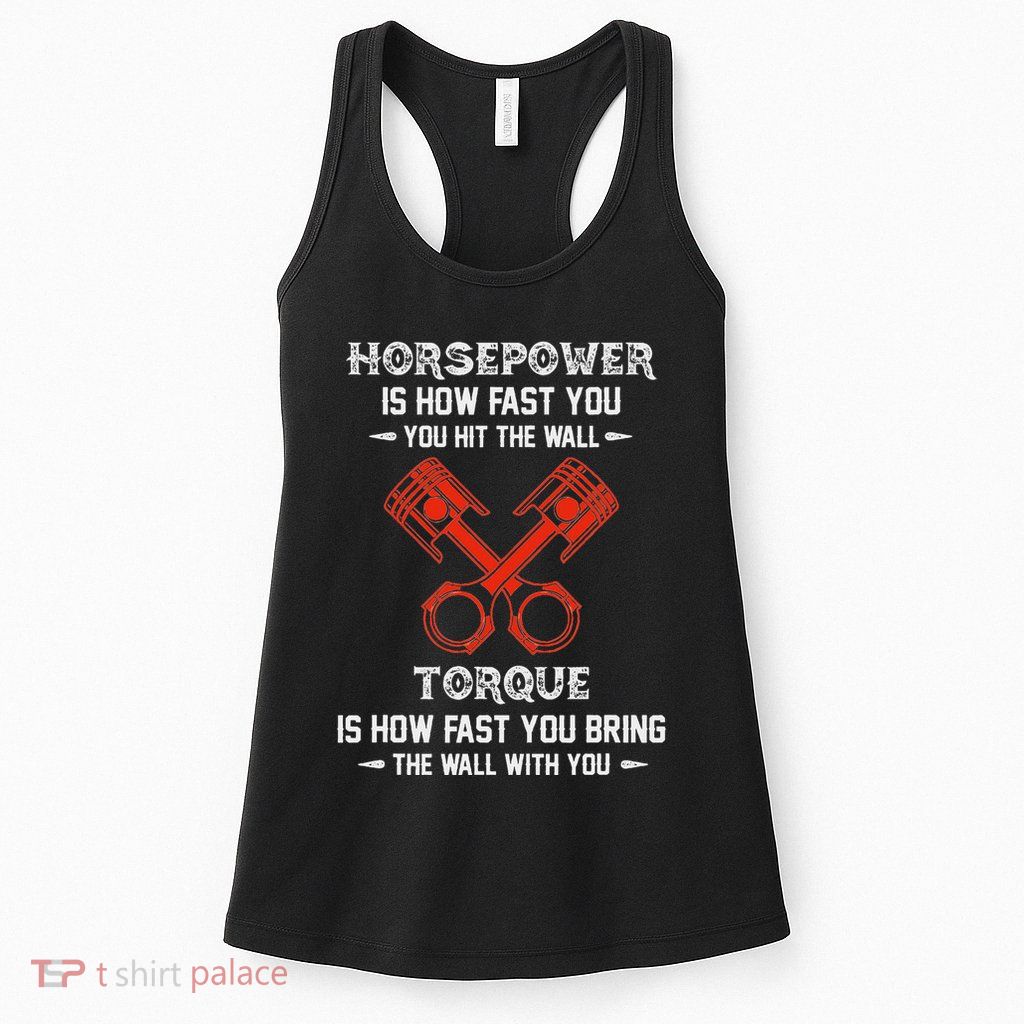 Diesel Mechanics Auto Mechanic Say It With Horse Power Womens Tank Top