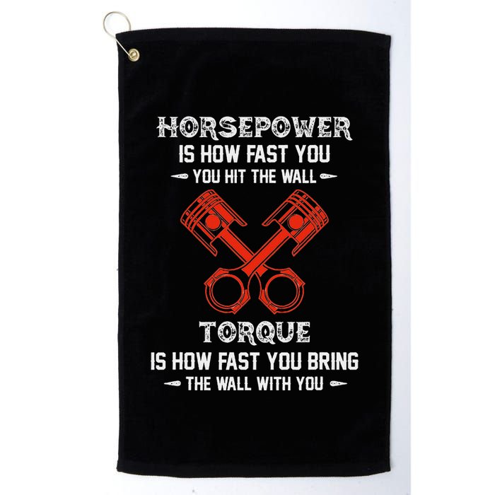 Diesel Mechanics Auto Mechanic Say It With Horse Power Golf Towel