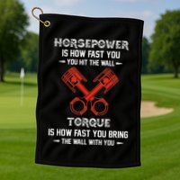 Diesel Mechanics Auto Mechanic Say It With Horse Power Golf Towel