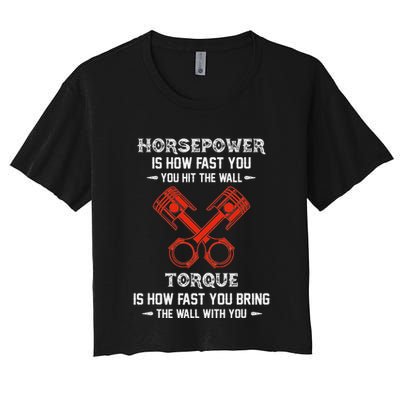 Diesel Mechanics Auto Mechanic Say It With Horse Power Crop Top