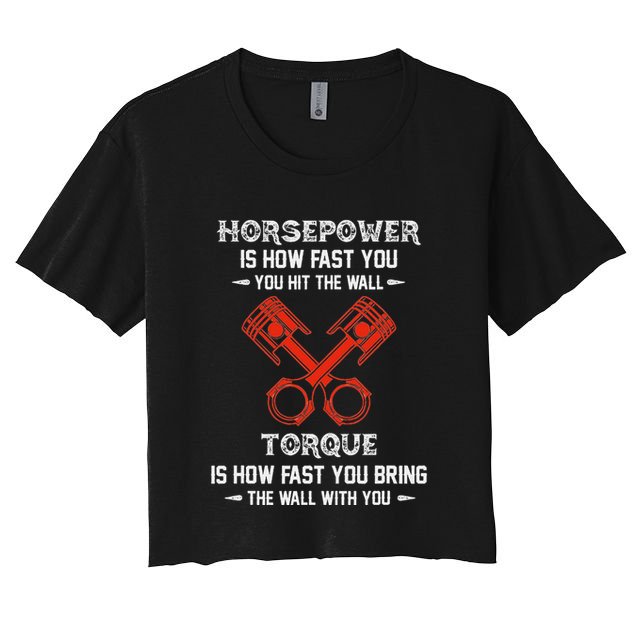 Diesel Mechanics Auto Mechanic Say It With Horse Power Crop Top