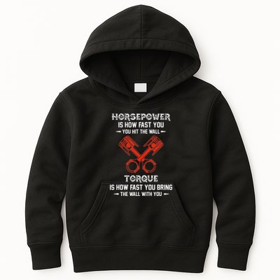 Diesel Mechanics Auto Mechanic Say It With Horse Power Kids Hoodie