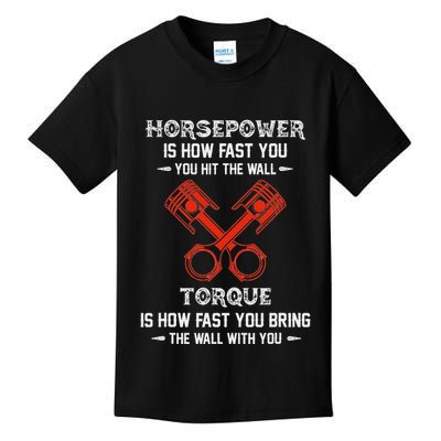 Diesel Mechanics Auto Mechanic Say It With Horse Power Kids T-Shirt