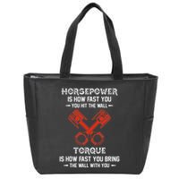 Diesel Mechanics Auto Mechanic Say It With Horse Power Zip Tote Bag