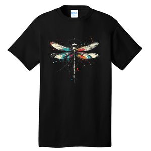 Dragonfly Minimalist And Vibrant Style Birthday Christmas Tall T-Shirt