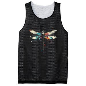 Dragonfly Minimalist And Vibrant Style Birthday Christmas Mesh Reversible Basketball Jersey Tank