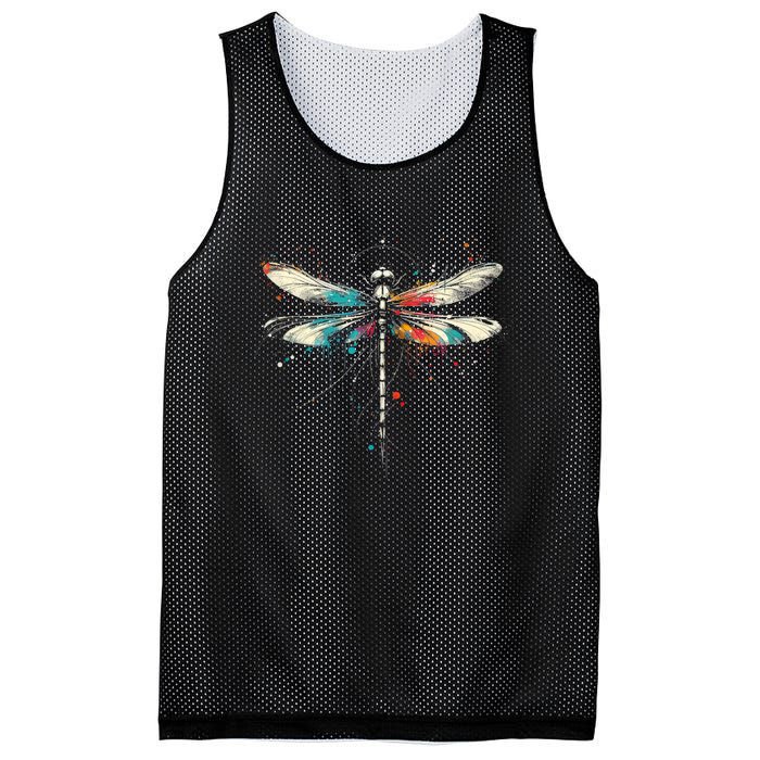 Dragonfly Minimalist And Vibrant Style Birthday Christmas Mesh Reversible Basketball Jersey Tank