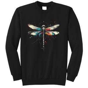 Dragonfly Minimalist And Vibrant Style Birthday Christmas Tall Sweatshirt