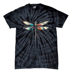 Dragonfly Minimalist And Vibrant Style Birthday Christmas Tie-Dye T-Shirt