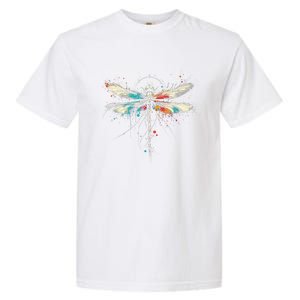 Dragonfly Minimalist And Vibrant Style Birthday Christmas Garment-Dyed Heavyweight T-Shirt