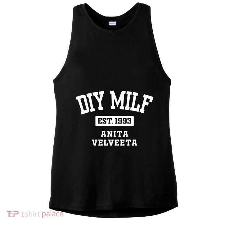 Diy Milf Anita Velveeta Est. 1993 Ladies PosiCharge Tri-Blend Wicking Tank
