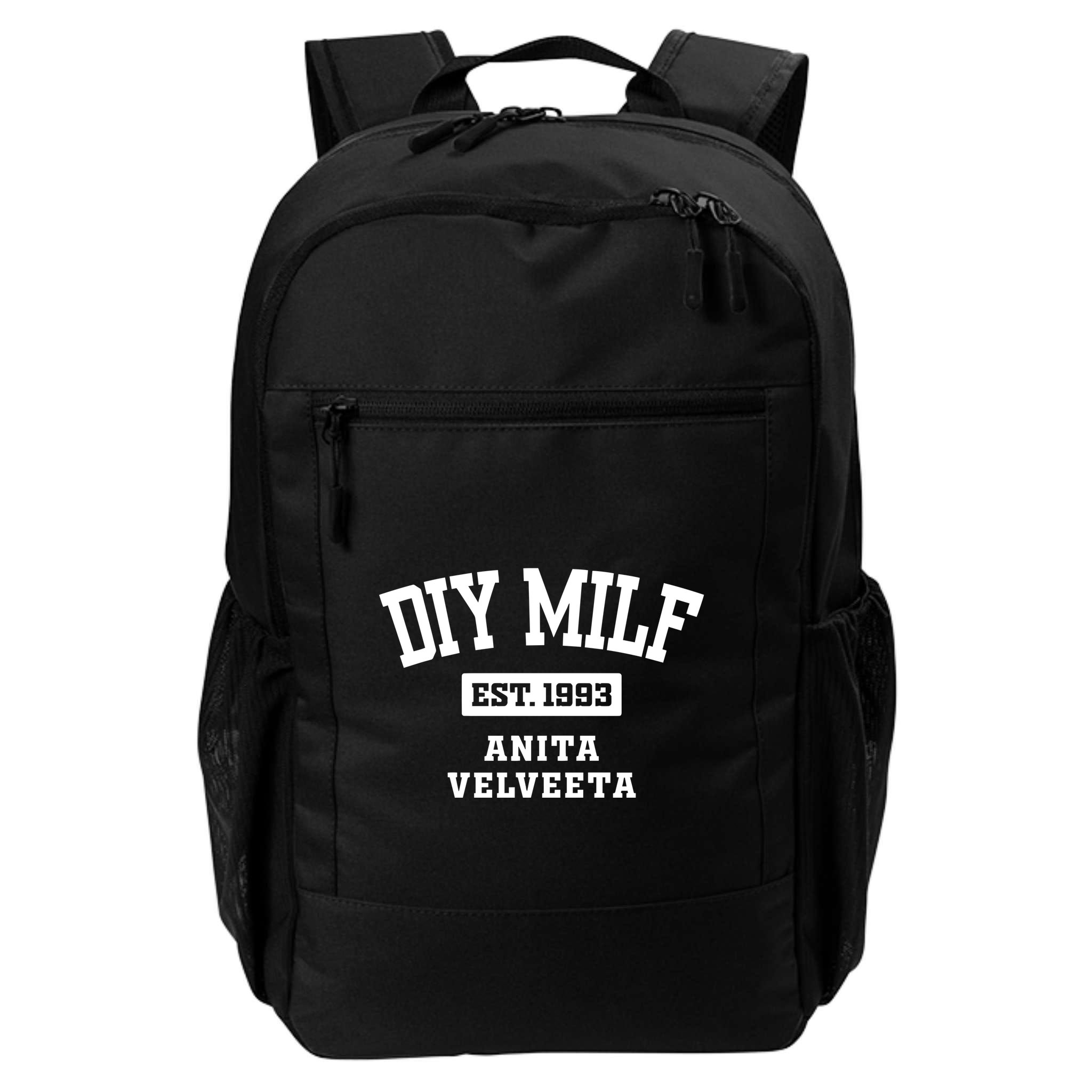 Diy Milf Anita Velveeta Est. 1993 Backpack