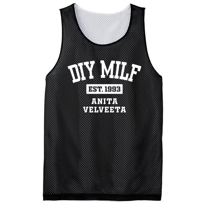 Diy Milf Anita Velveeta Est. 1993 Mesh Reversible Basketball Jersey Tank