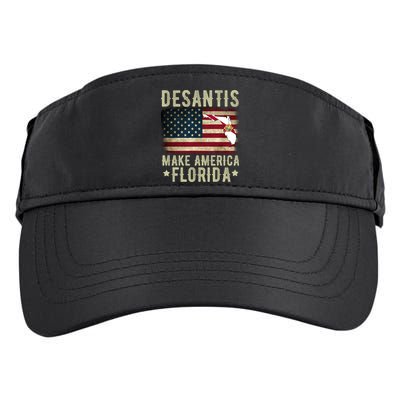 DeSantis Make America Florida US Flag Adult Drive Performance Visor