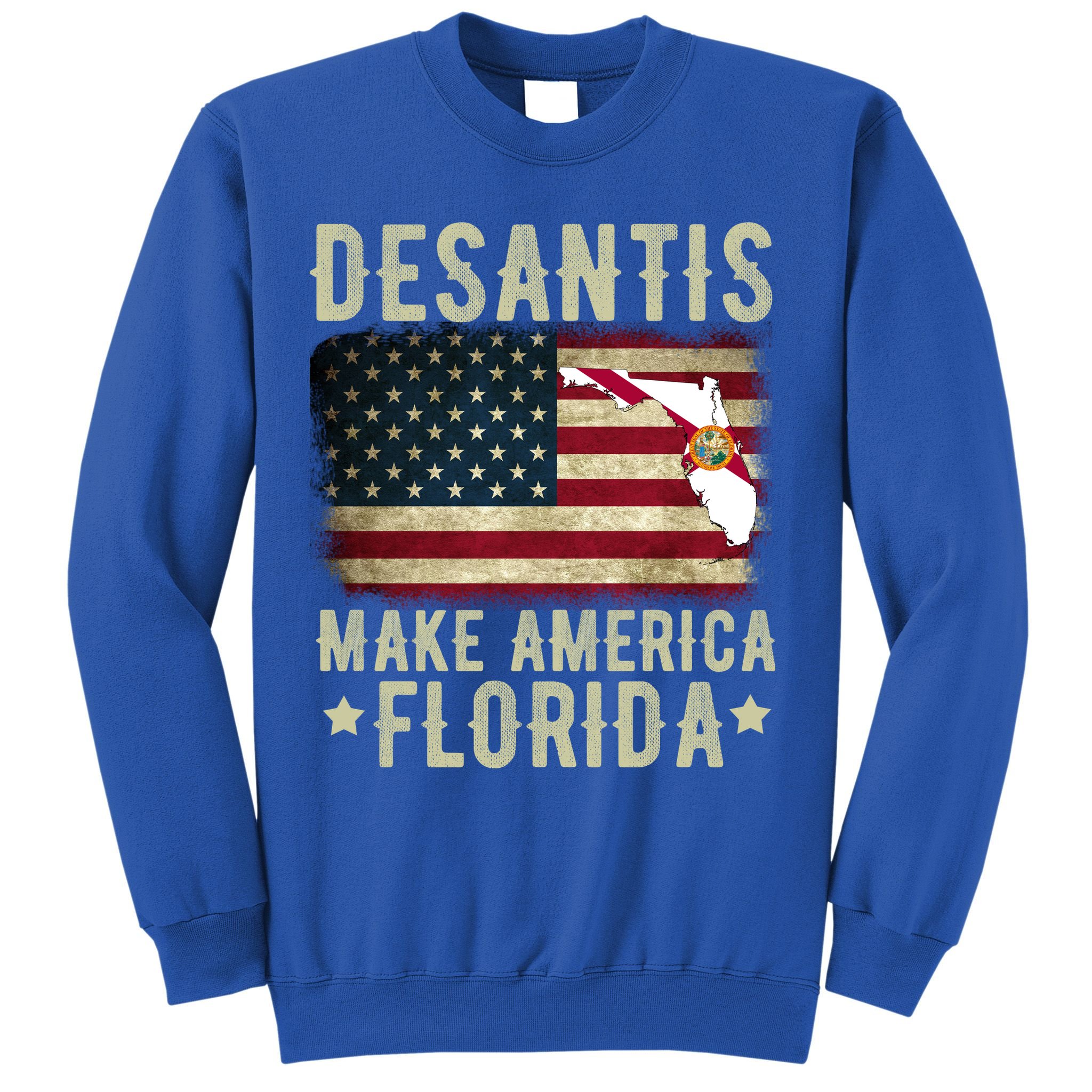 DeSantis Make America Florida US Flag Sweatshirt