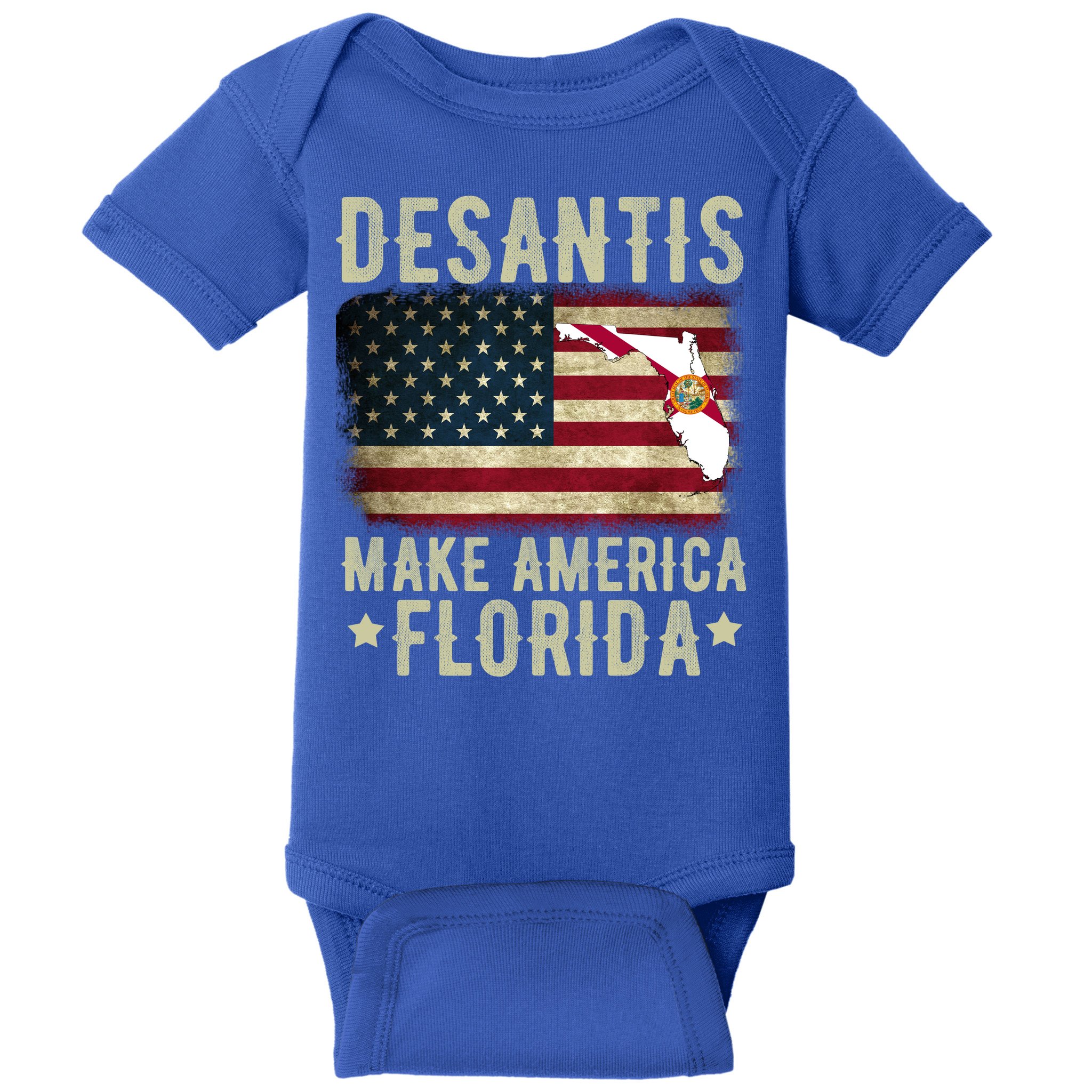 DeSantis Make America Florida US Flag Baby Bodysuit