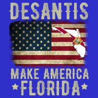 DeSantis Make America Florida US Flag Zip Tote Bag