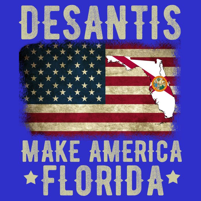 DeSantis Make America Florida US Flag Zip Tote Bag