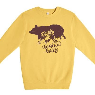 Distressed Mama Bear Premium Crewneck Sweatshirt