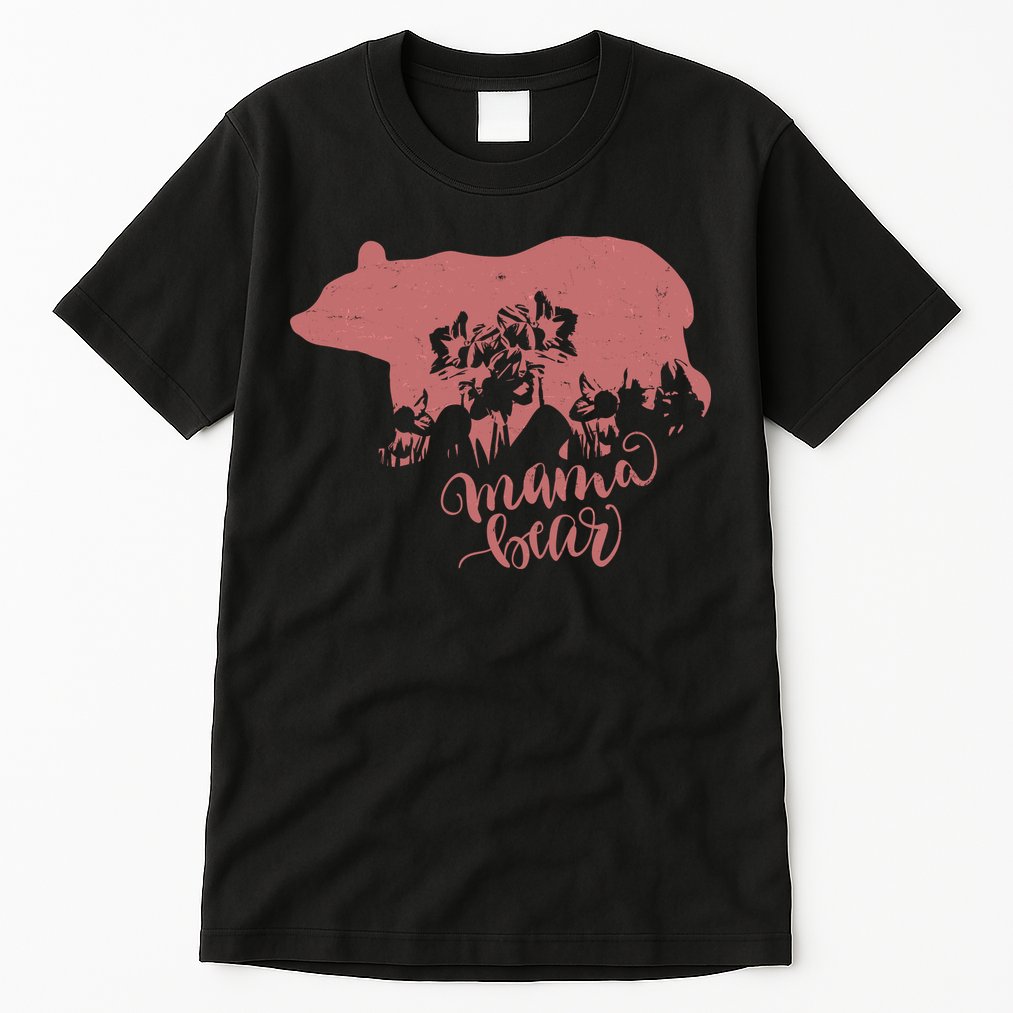 Distressed Mama Bear Tall T-Shirt