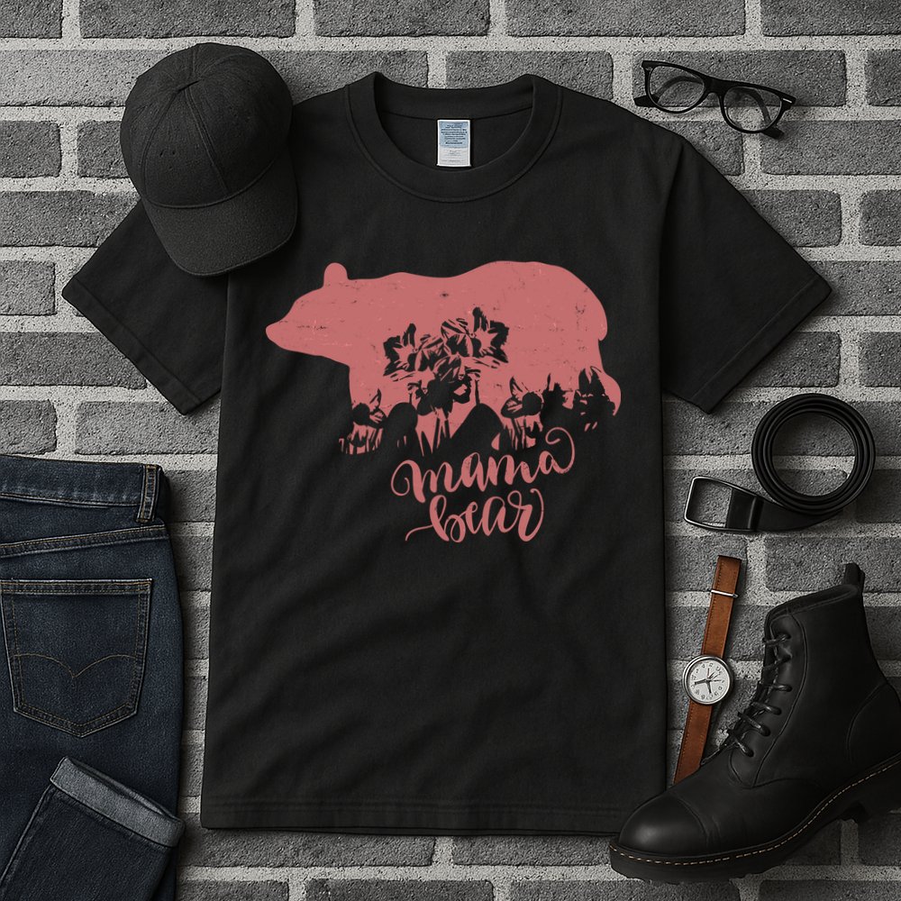 Distressed Mama Bear Tall T-Shirt