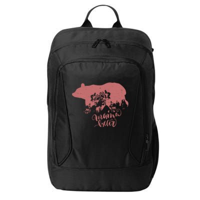 Distressed Mama Bear City Backpack