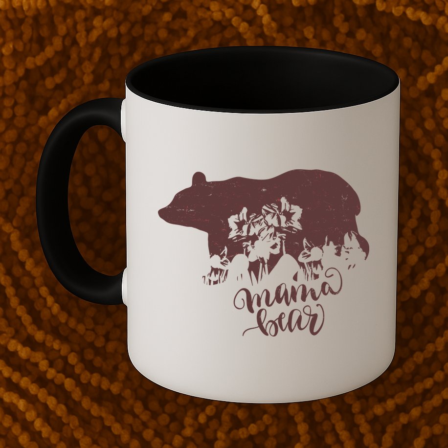 Distressed Mama Bear Mug