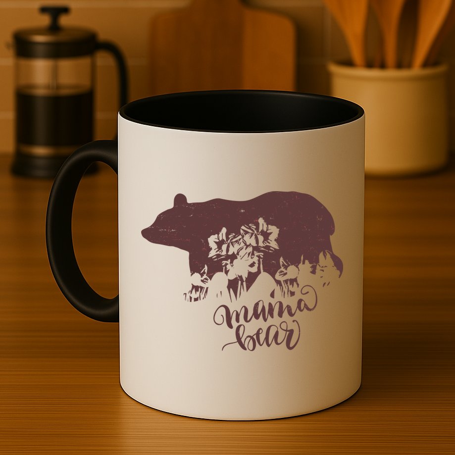 Distressed Mama Bear Mug