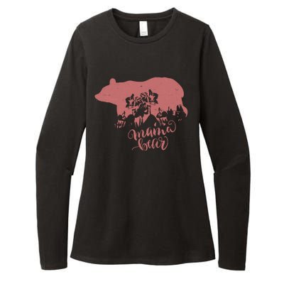 Distressed Mama Bear Womens CVC Long Sleeve Shirt