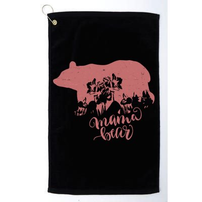 Distressed Mama Bear Golf Towel