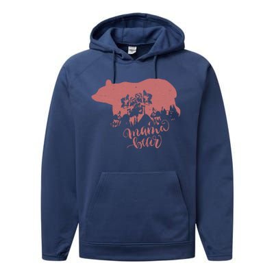 Distressed Mama Bear Performance Fleece Hoodie